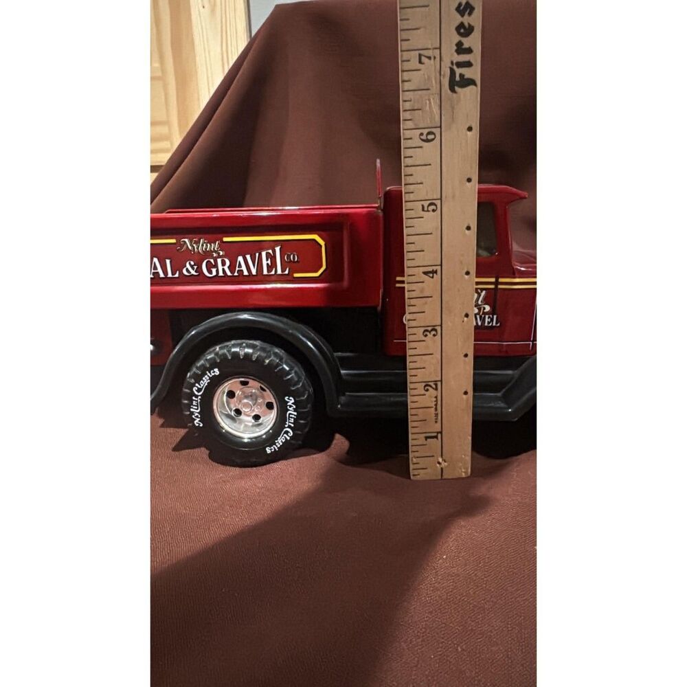 Vintage 1990 Nylint Classics Pressed Steel Caol Gravel Dump Truck Red 3050 USA